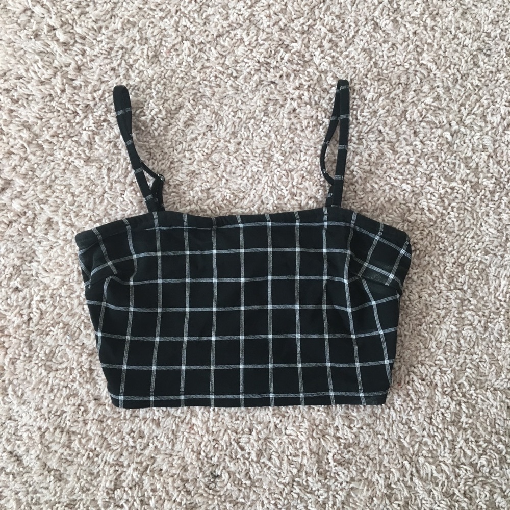 Plaid crop top